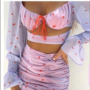 White Fox Boutique Tops | Dare to Dream Crop Lilac Rose